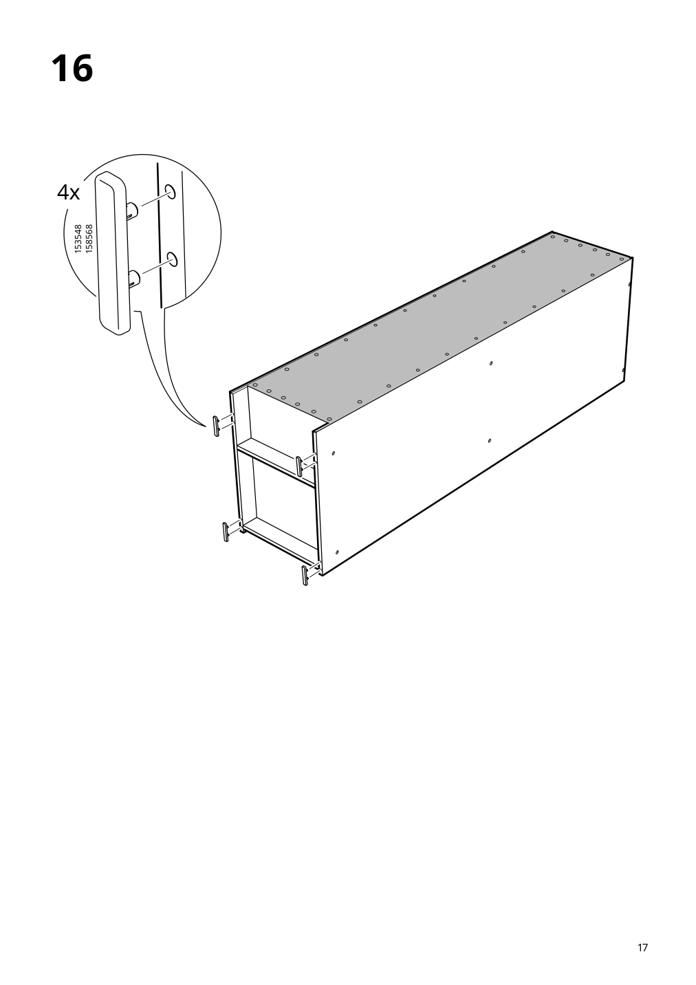 Assembly instructions for IKEA Rakkestad open wardrobe black brown | Page 17 - IKEA RAKKESTAD open wardrobe 804.537.47