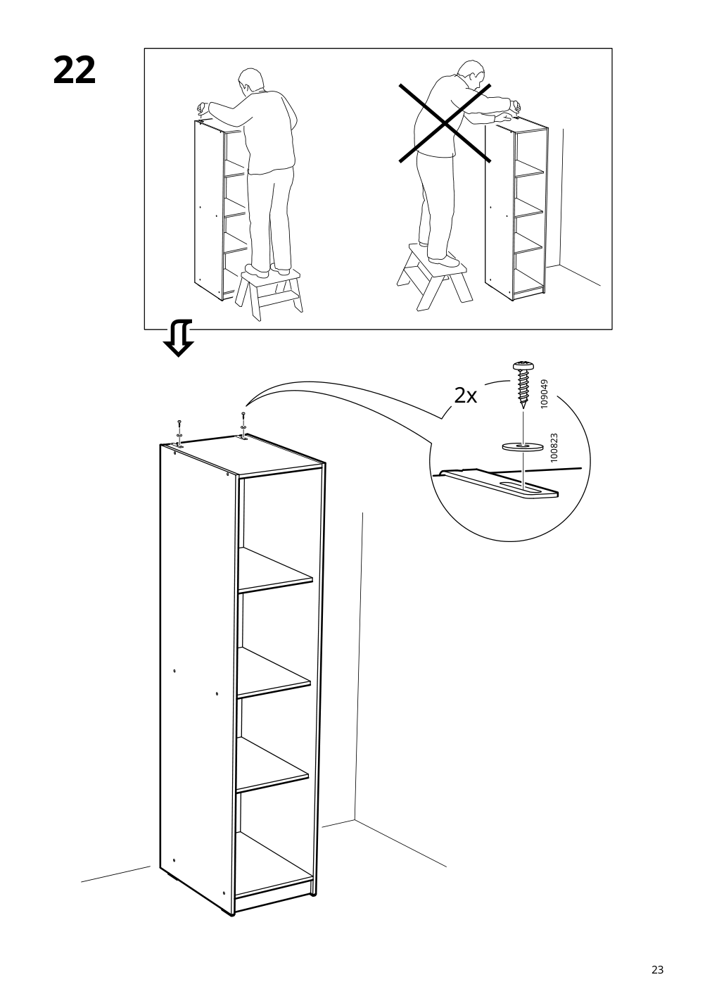 Assembly instructions for IKEA Rakkestad open wardrobe black brown | Page 23 - IKEA RAKKESTAD open wardrobe 804.537.47