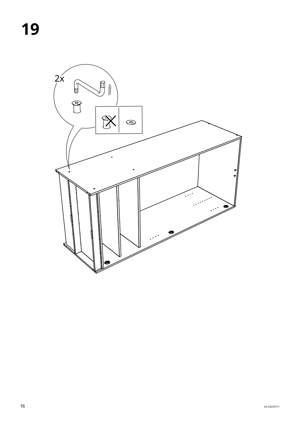 Assembly instructions for IKEA Rakkestad wardrobe with 2 doors black brown | Page 16 - IKEA RAKKESTAD wardrobe with 2 doors 504.537.58