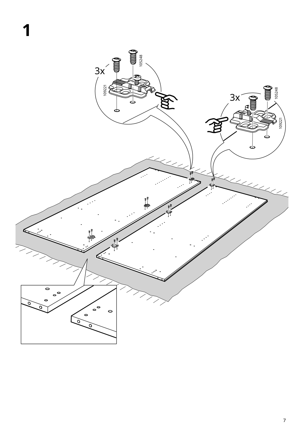 Assembly instructions for IKEA Rakkestad wardrobe with 2 doors black brown | Page 7 - IKEA RAKKESTAD wardrobe with 2 doors 504.537.58