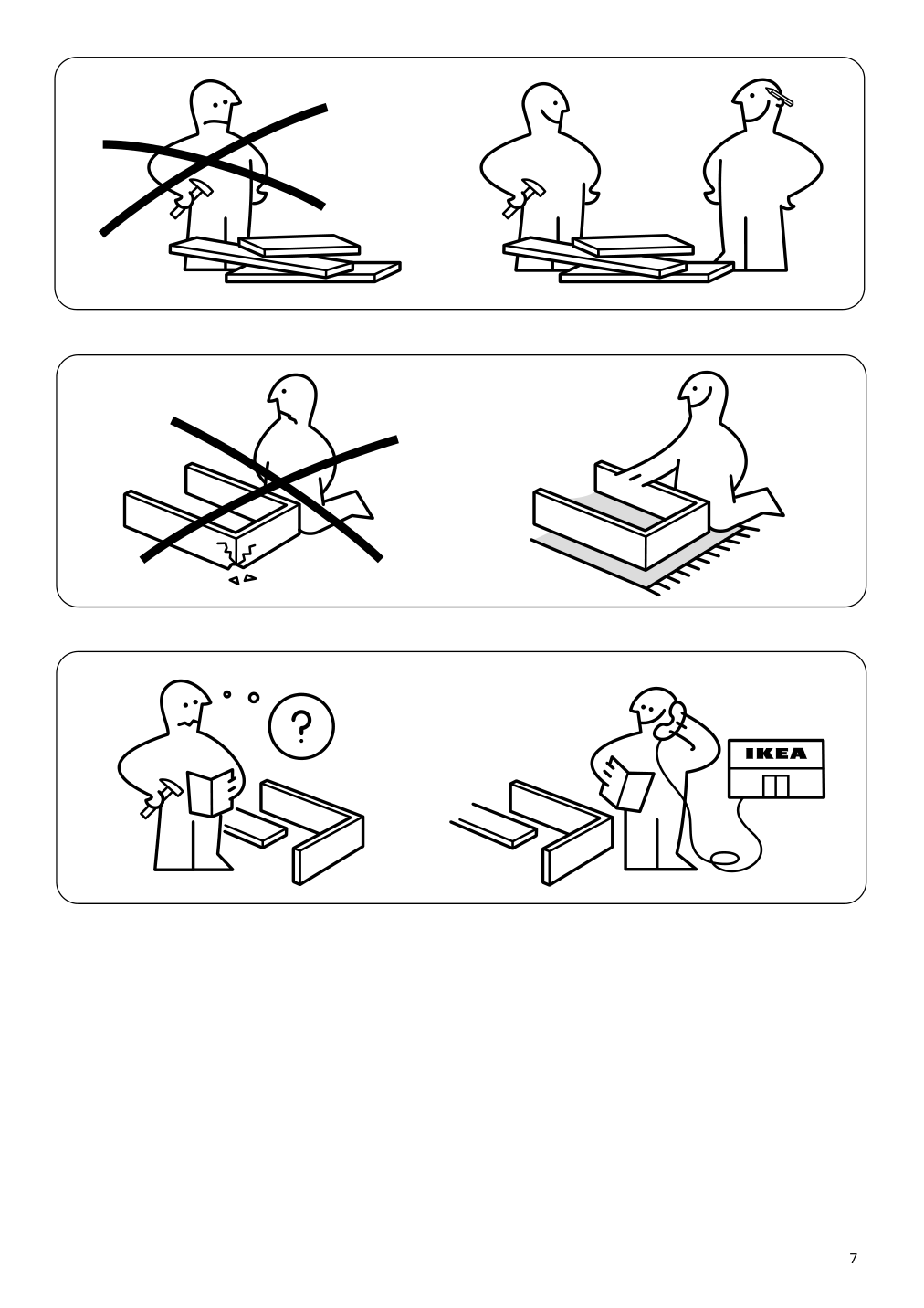 Assembly instructions for IKEA Rakkestad wardrobe with sliding doors black brown | Page 7 - IKEA RAKKESTAD wardrobe with sliding doors 604.537.67