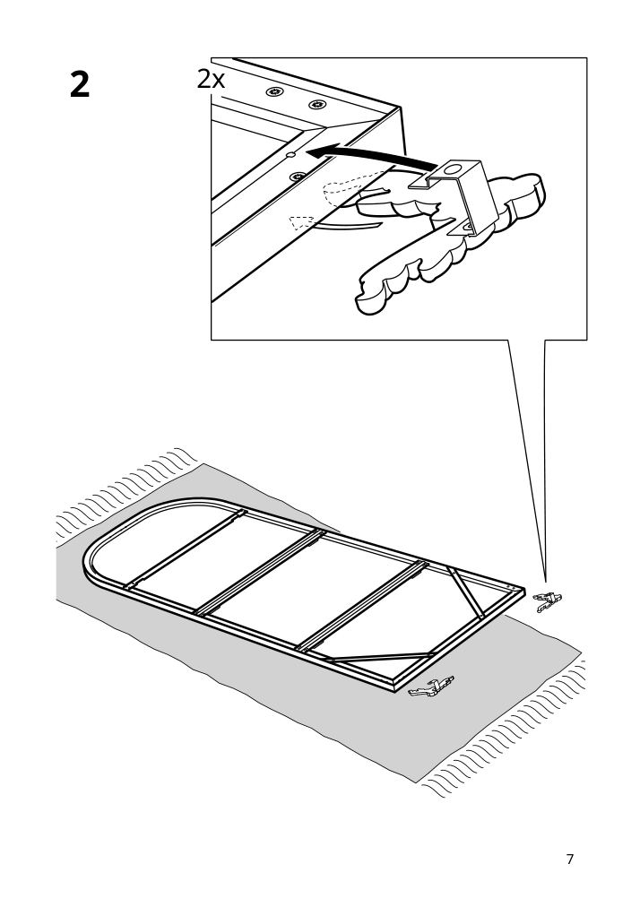 Assembly instructions for IKEA Ramebo mirror gold | Page 7 - IKEA RÅMEBO mirror 204.712.64