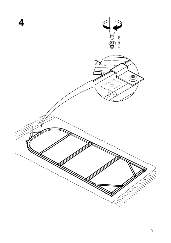 Assembly instructions for IKEA Ramebo mirror gold | Page 9 - IKEA RÅMEBO mirror 204.712.64