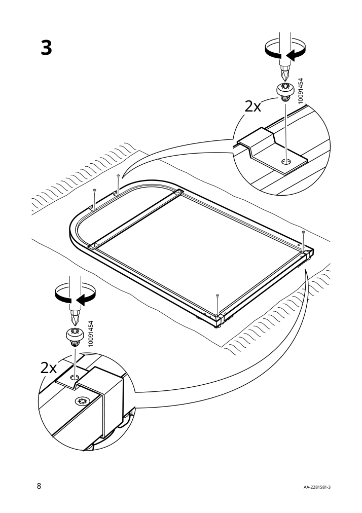 Assembly instructions for IKEA Ramebo mirror gold | Page 8 - IKEA RÅMEBO mirror 504.712.67