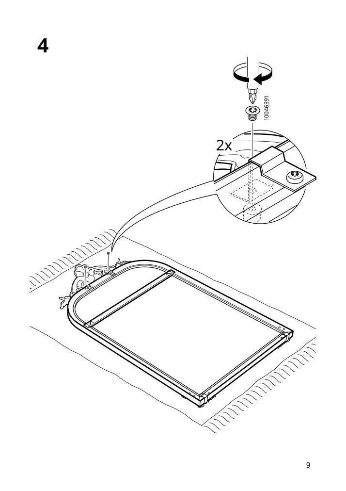 Assembly instructions for IKEA Ramebo mirror gold | Page 9 - IKEA RÅMEBO mirror 504.712.67