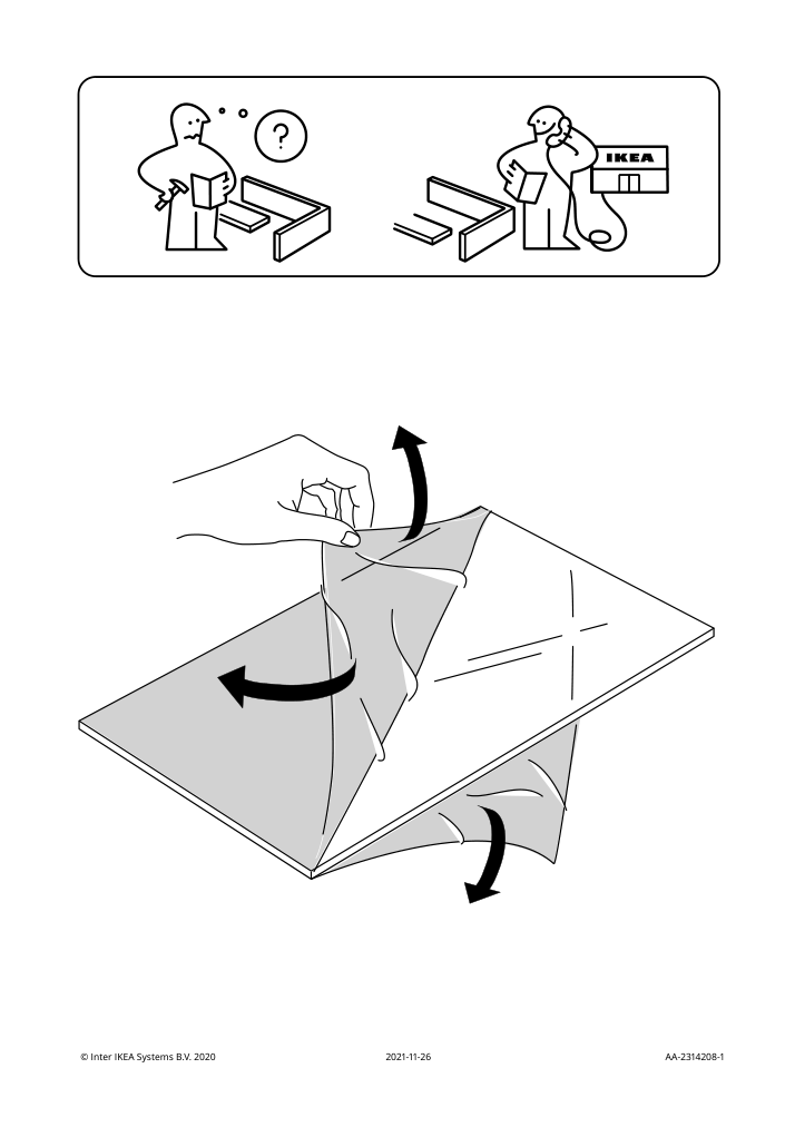 Assembly instructions for IKEA Ramsborg frame brown | Page 1 - IKEA RAMSBORG frame 904.784.03