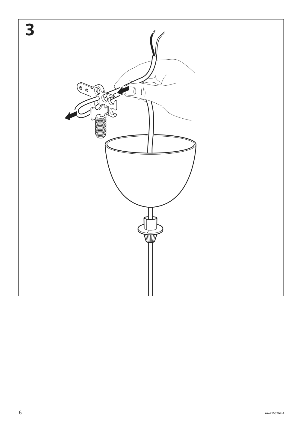 Assembly instructions for IKEA Ramsele pendant lamp flower white | Page 6 - IKEA RAMSELE pendant lamp 304.048.82