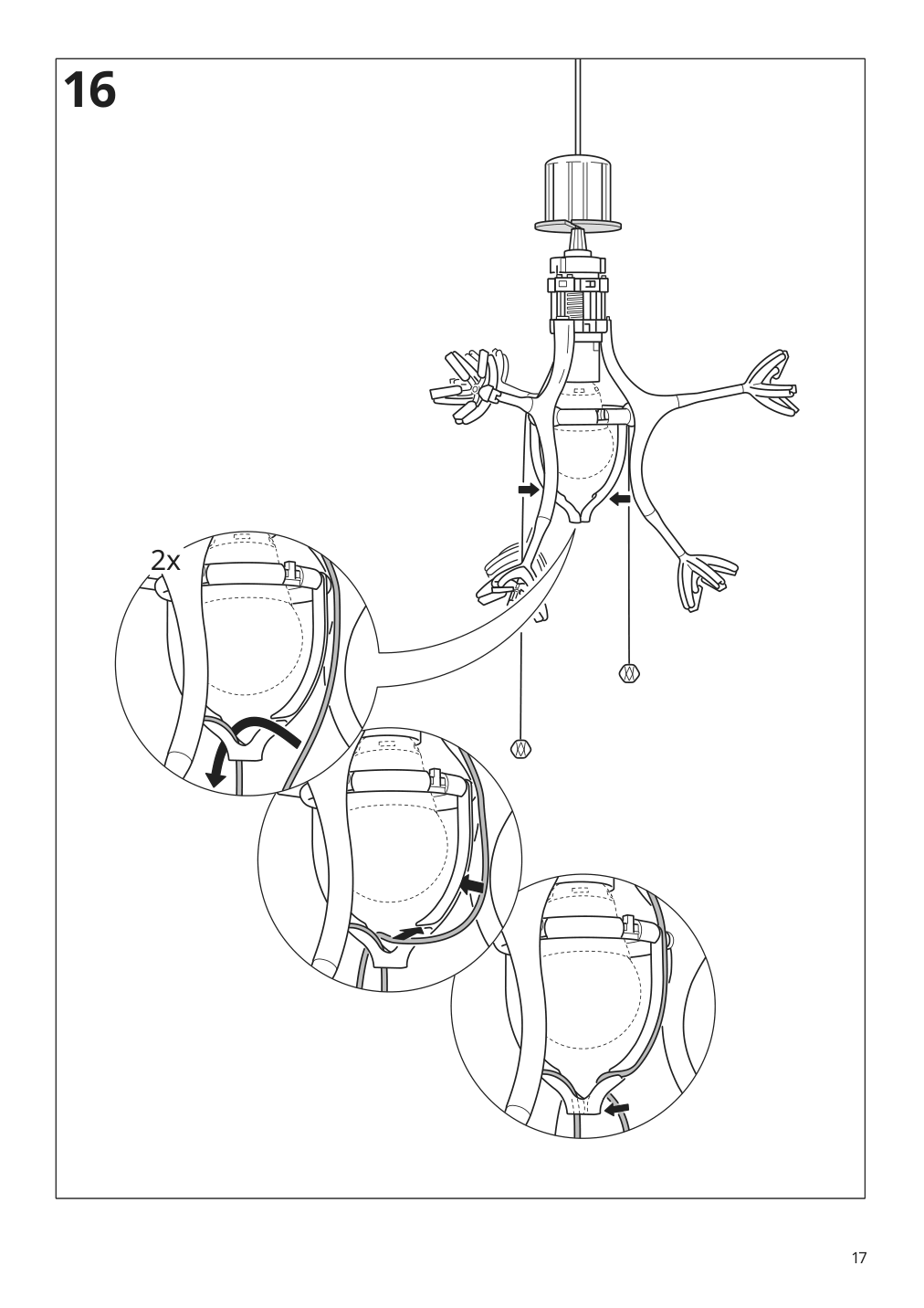 Assembly instructions for IKEA Ramsele pendant lamp geometric white | Page 17 - IKEA RAMSELE pendant lamp 504.070.97