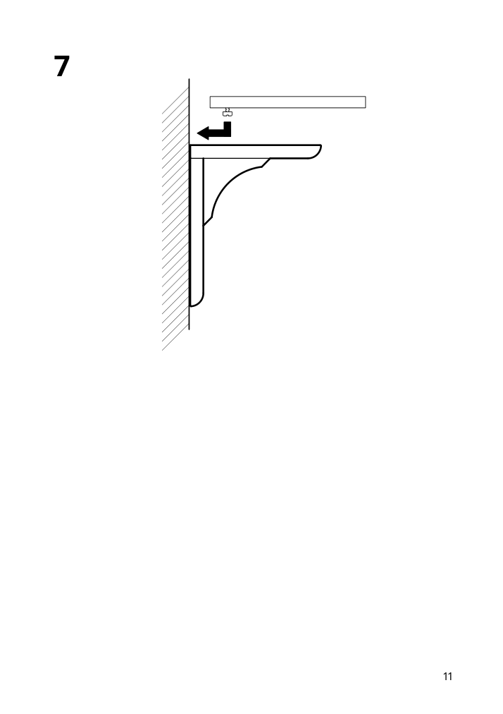 Assembly instructions for IKEA Ramshult bracket black | Page 11 - IKEA EKBY ALEX / RAMSHULT wall shelf 092.909.53
