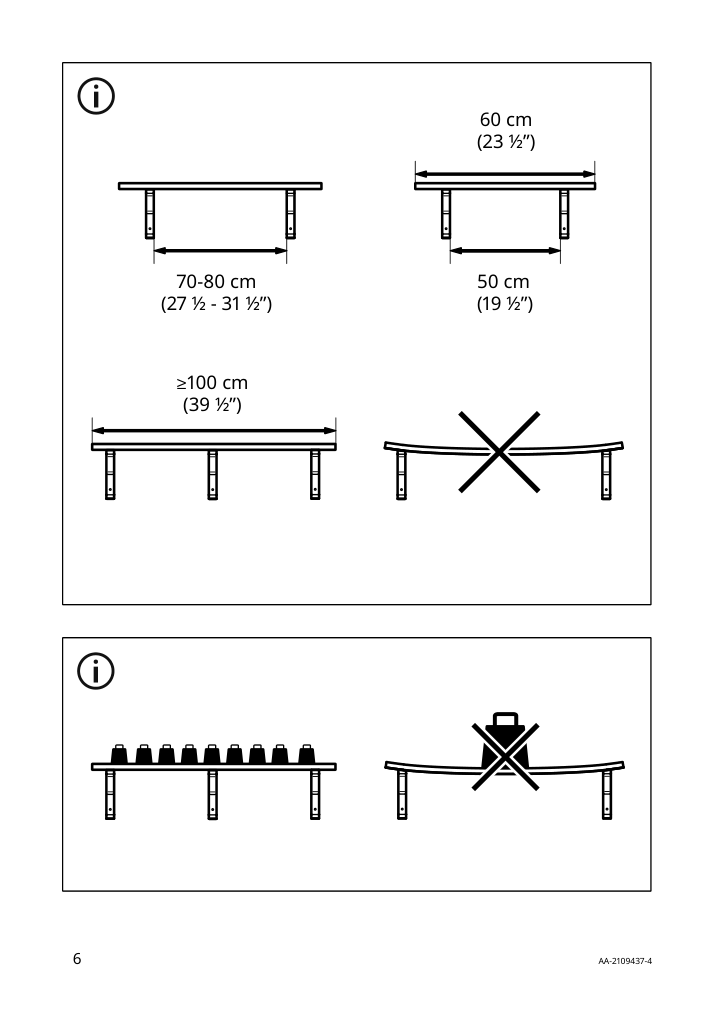 Assembly instructions for IKEA Ramshult bracket black | Page 6 - IKEA EKBY ALEX / RAMSHULT wall shelf 092.909.53