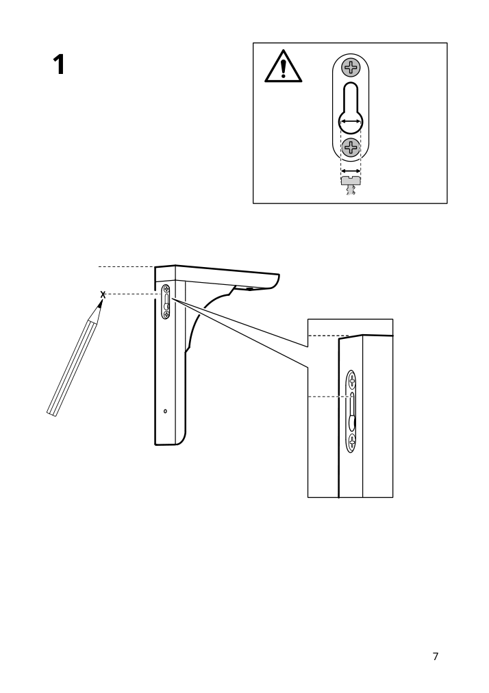 Assembly instructions for IKEA Ramshult bracket black | Page 7 - IKEA EKBY ALEX / RAMSHULT wall shelf 092.909.53