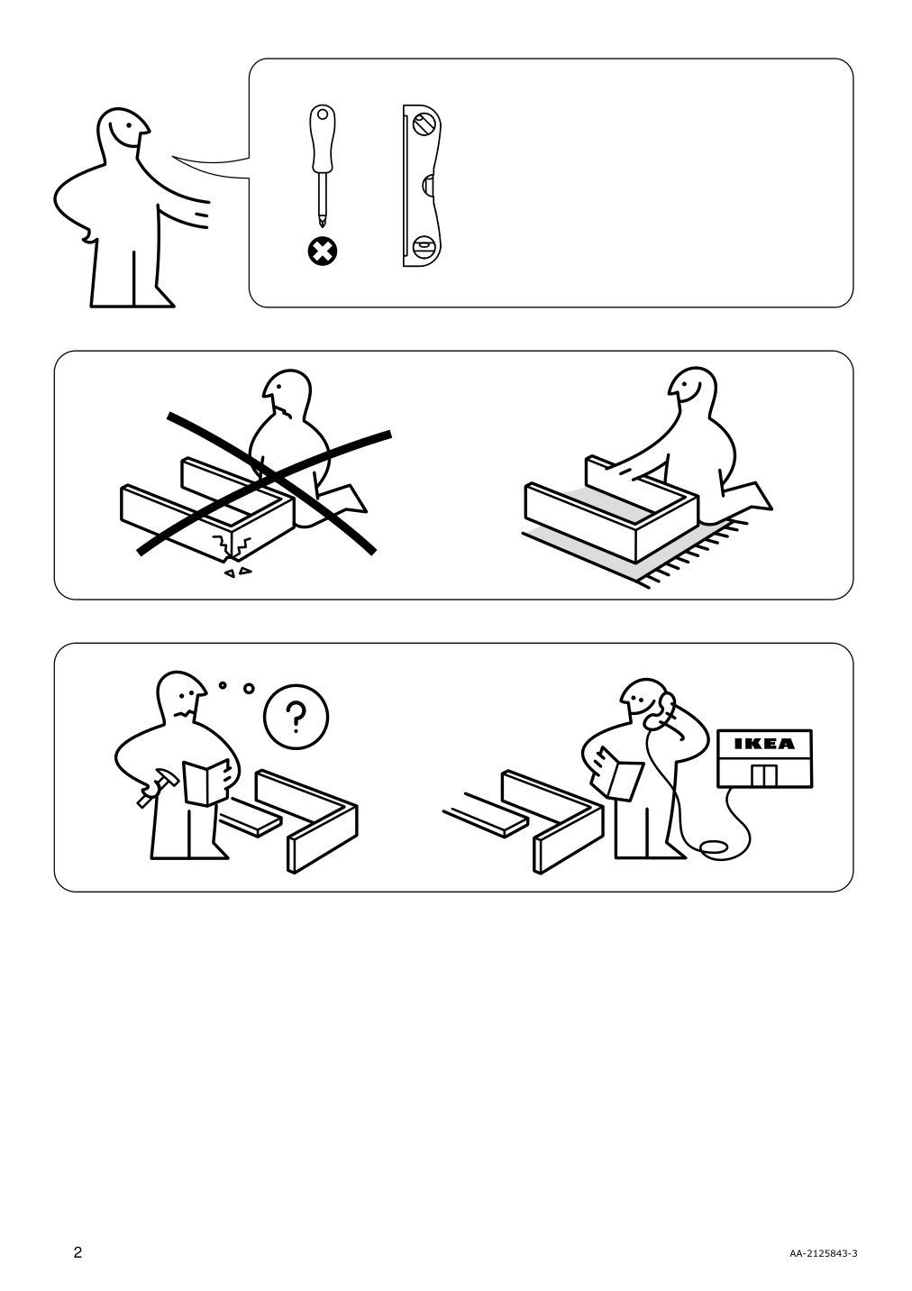 Assembly instructions for IKEA Rashult utility cart white | Page 2 - IKEA RÅSHULT utility cart 204.630.56