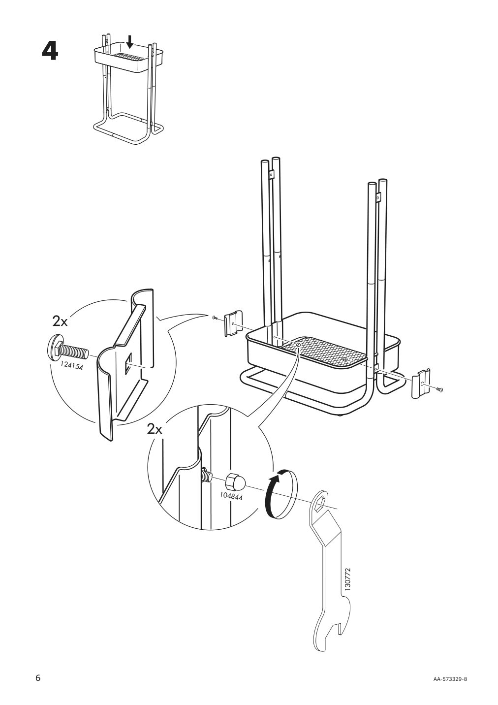 Assembly instructions for IKEA Raskog utility cart black | Page 6 - IKEA RÅSKOG utility cart 903.339.76