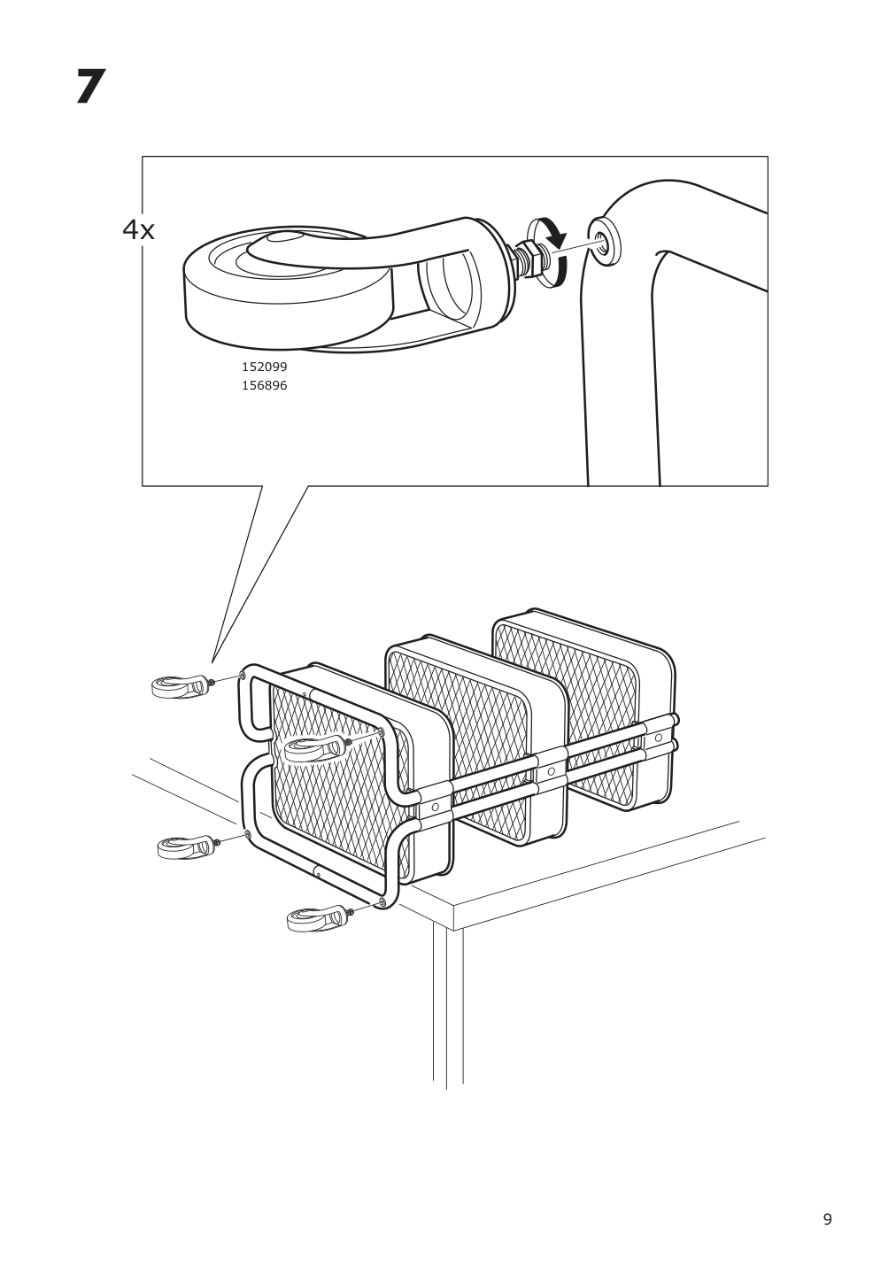 Assembly instructions for IKEA Raskog utility cart black | Page 9 - IKEA RÅSKOG utility cart 903.339.76