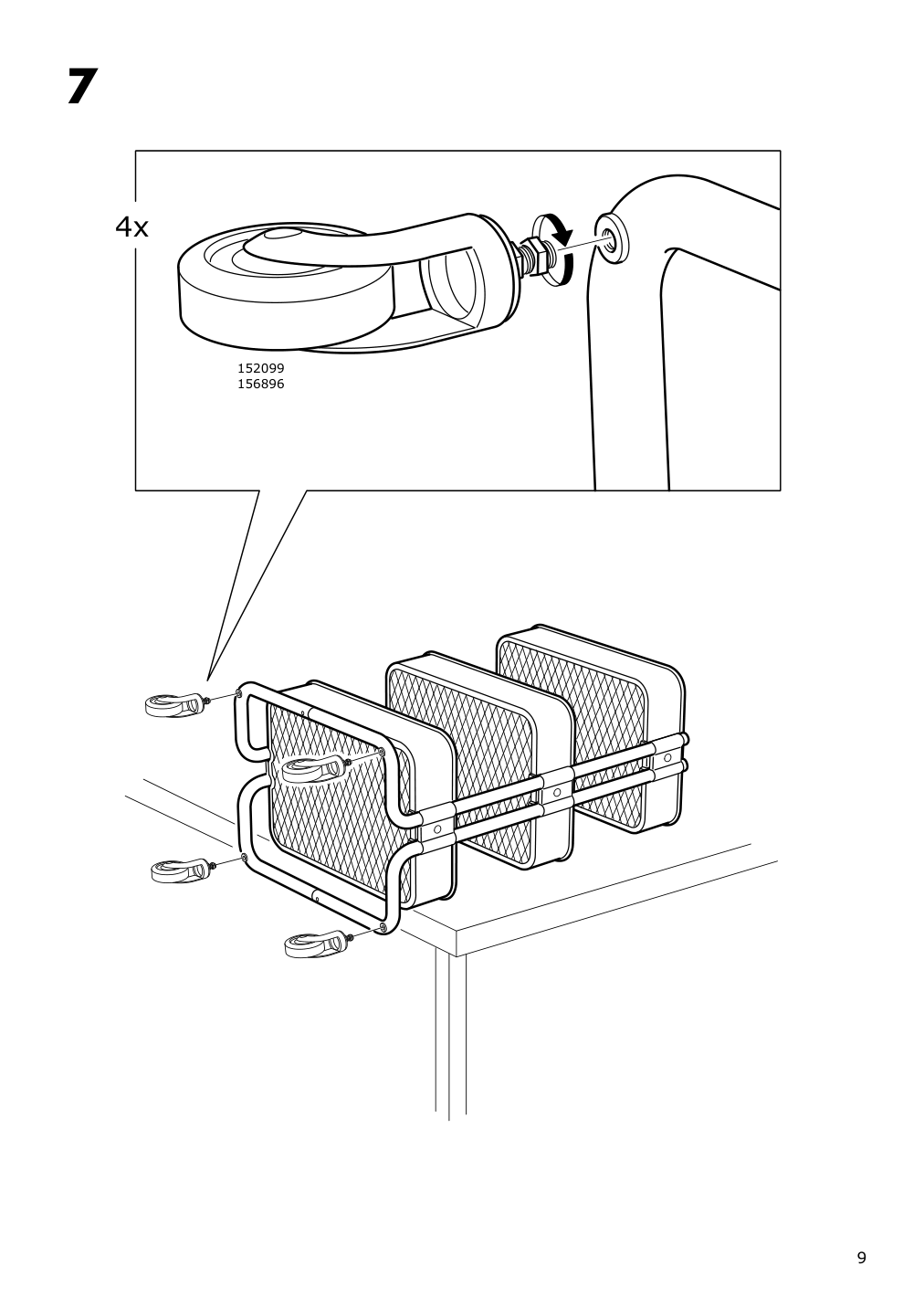 Assembly instructions for IKEA Raskog utility cart white | Page 9 - IKEA RÅSKOG utility cart 203.829.32