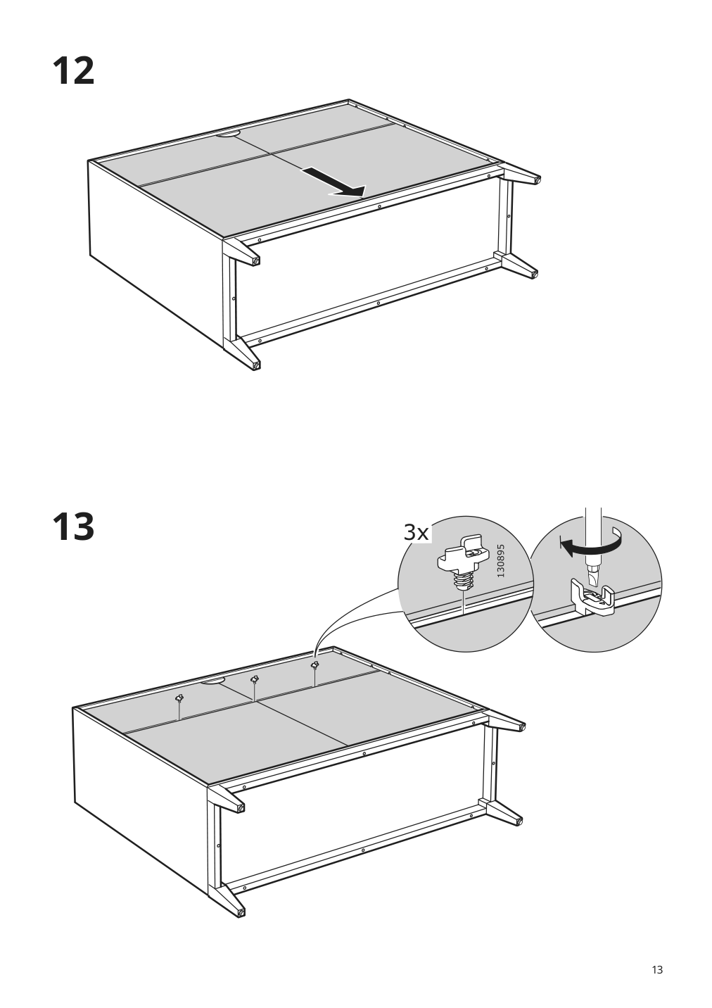 Assembly instructions for IKEA Regissoer cabinet white | Page 13 - IKEA REGISSÖR cabinet 403.420.73