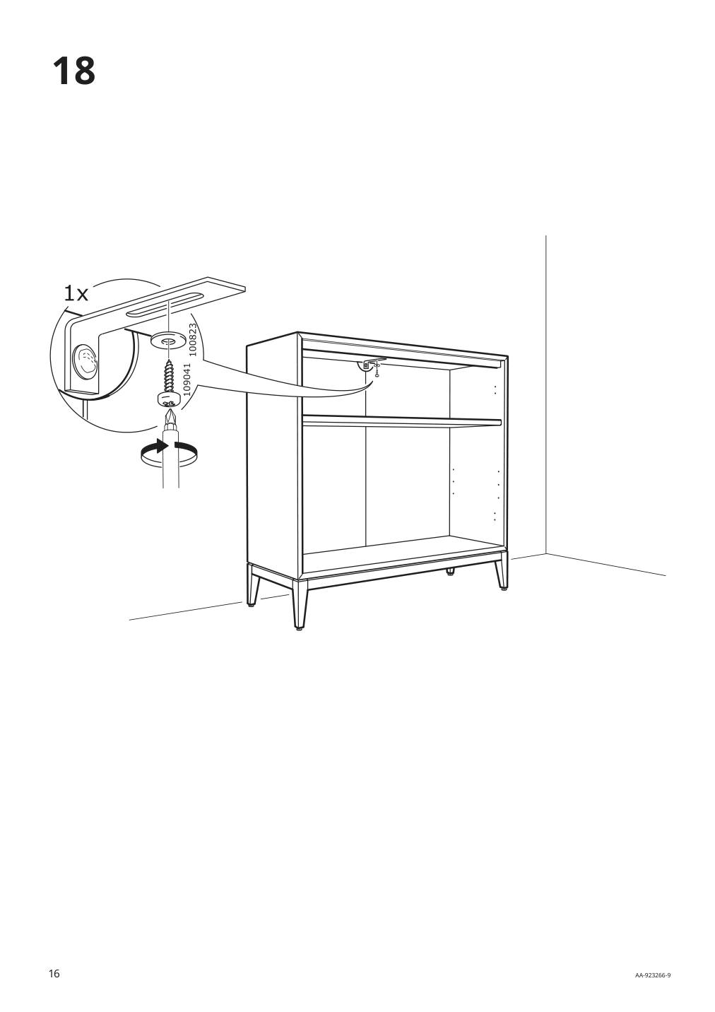 Assembly instructions for IKEA Regissoer cabinet white | Page 16 - IKEA REGISSÖR cabinet 403.420.73