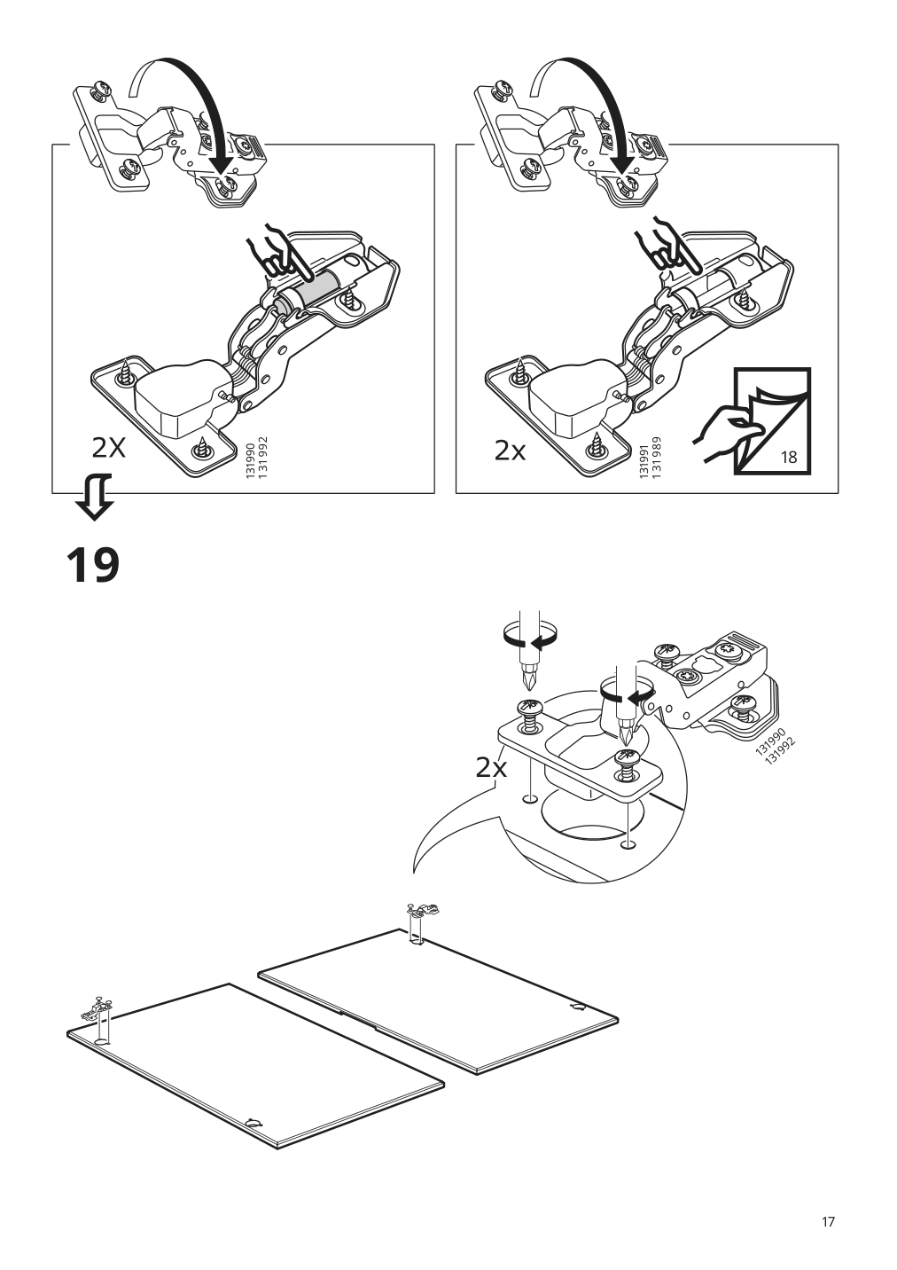 Assembly instructions for IKEA Regissoer cabinet white | Page 17 - IKEA REGISSÖR cabinet 403.420.73