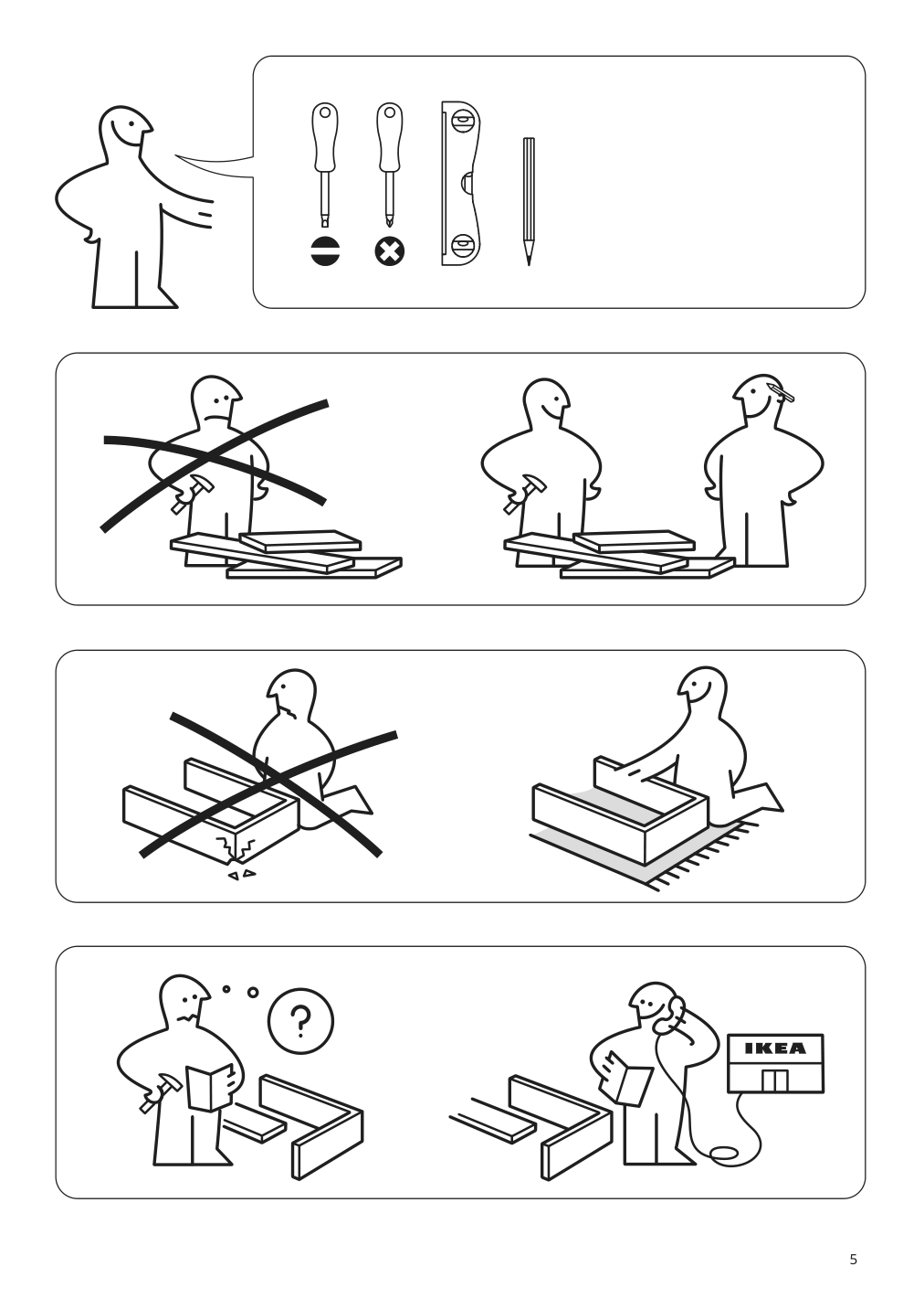 Assembly instructions for IKEA Regissoer cabinet white | Page 5 - IKEA REGISSÖR cabinet 403.420.73