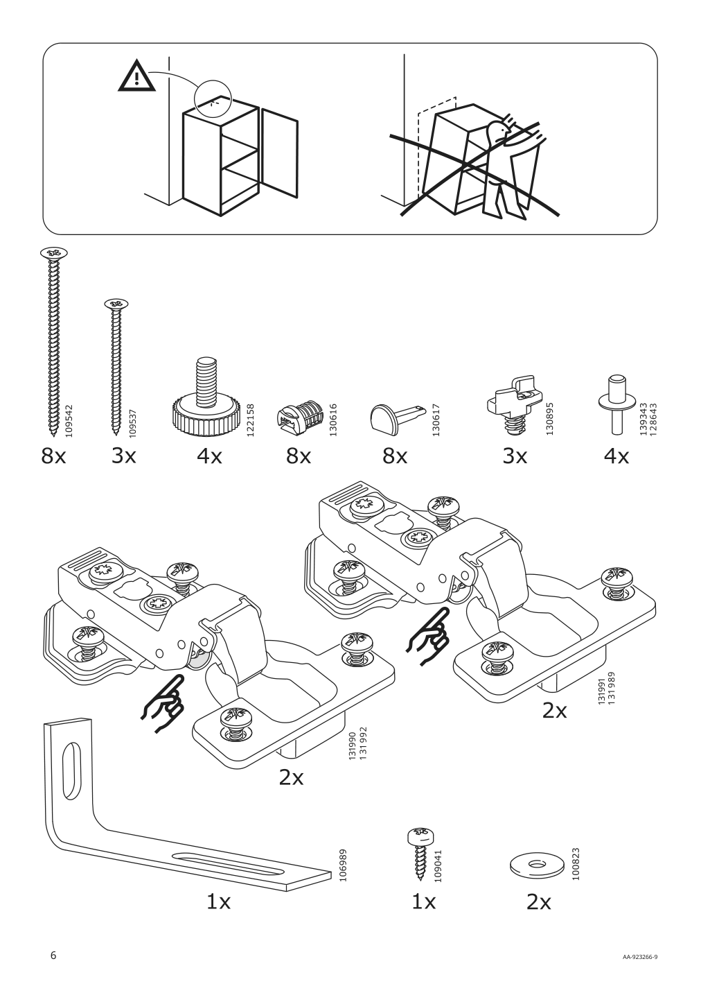 Assembly instructions for IKEA Regissoer cabinet white | Page 6 - IKEA REGISSÖR cabinet 403.420.73