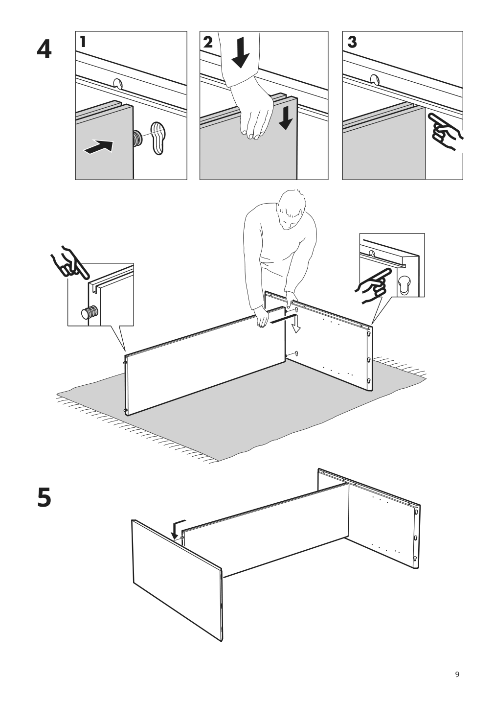 Assembly instructions for IKEA Regissoer cabinet white | Page 9 - IKEA REGISSÖR cabinet 403.420.73