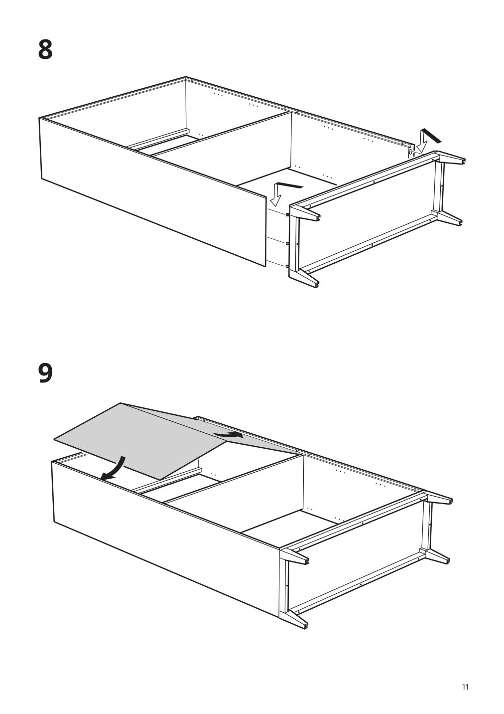 Assembly instructions for IKEA Regissoer glass door cabinet brown | Page 11 - IKEA REGISSÖR glass-door cabinet 503.420.77