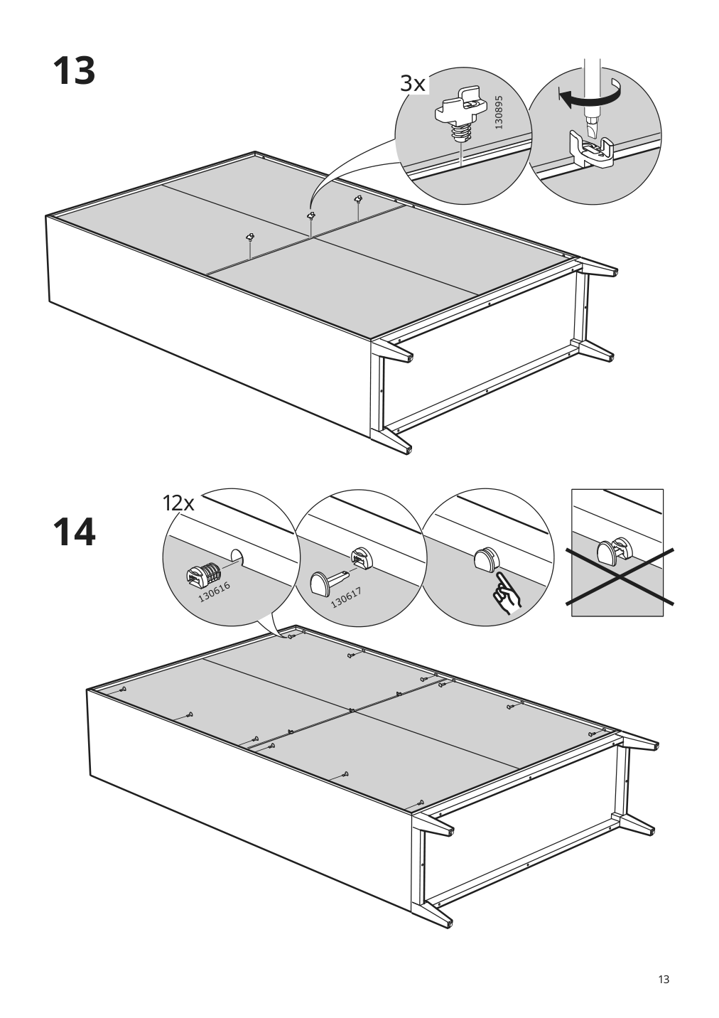 Assembly instructions for IKEA Regissoer glass door cabinet brown | Page 13 - IKEA REGISSÖR glass-door cabinet 503.420.77