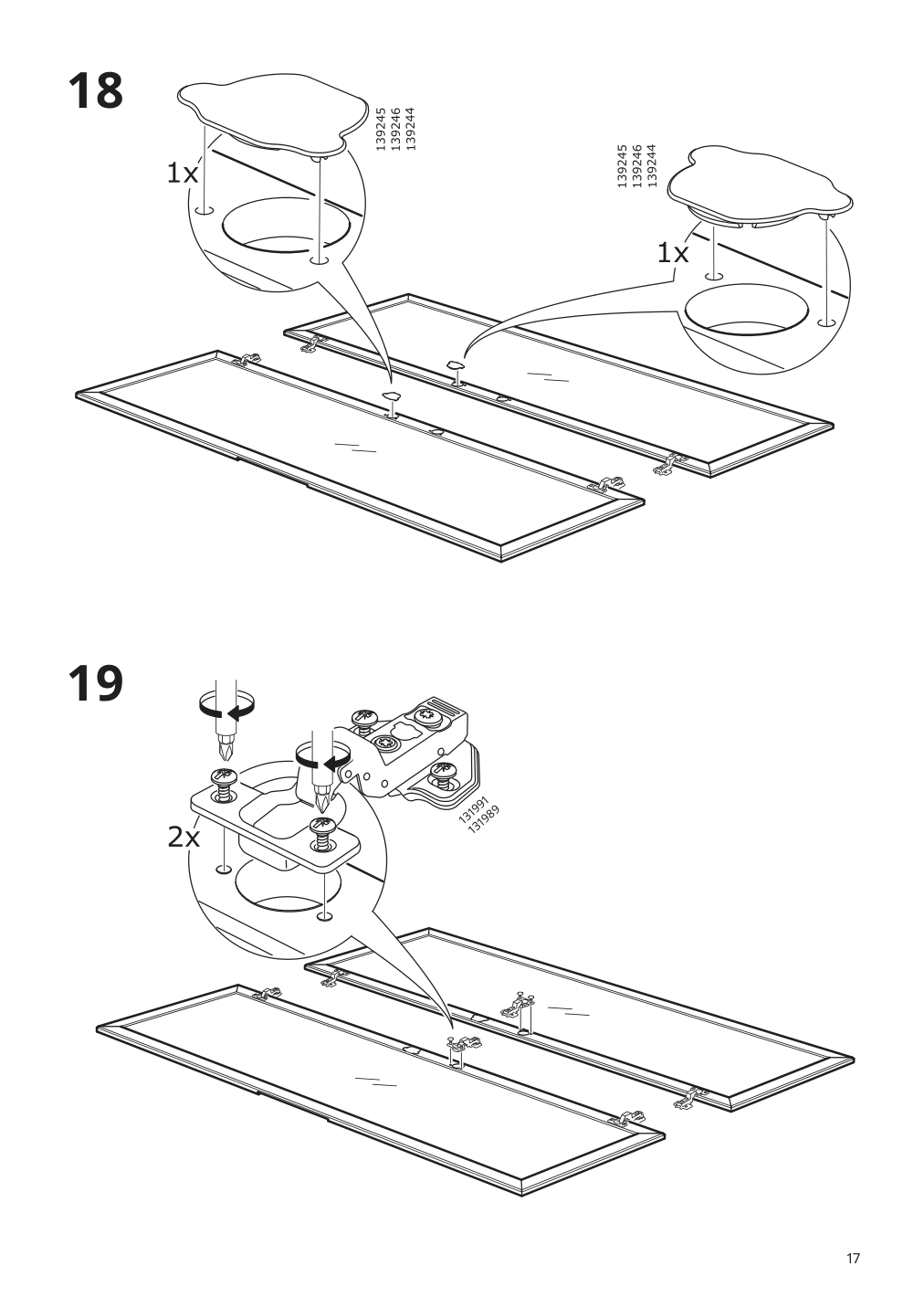 Assembly instructions for IKEA Regissoer glass door cabinet brown | Page 17 - IKEA REGISSÖR glass-door cabinet 503.420.77