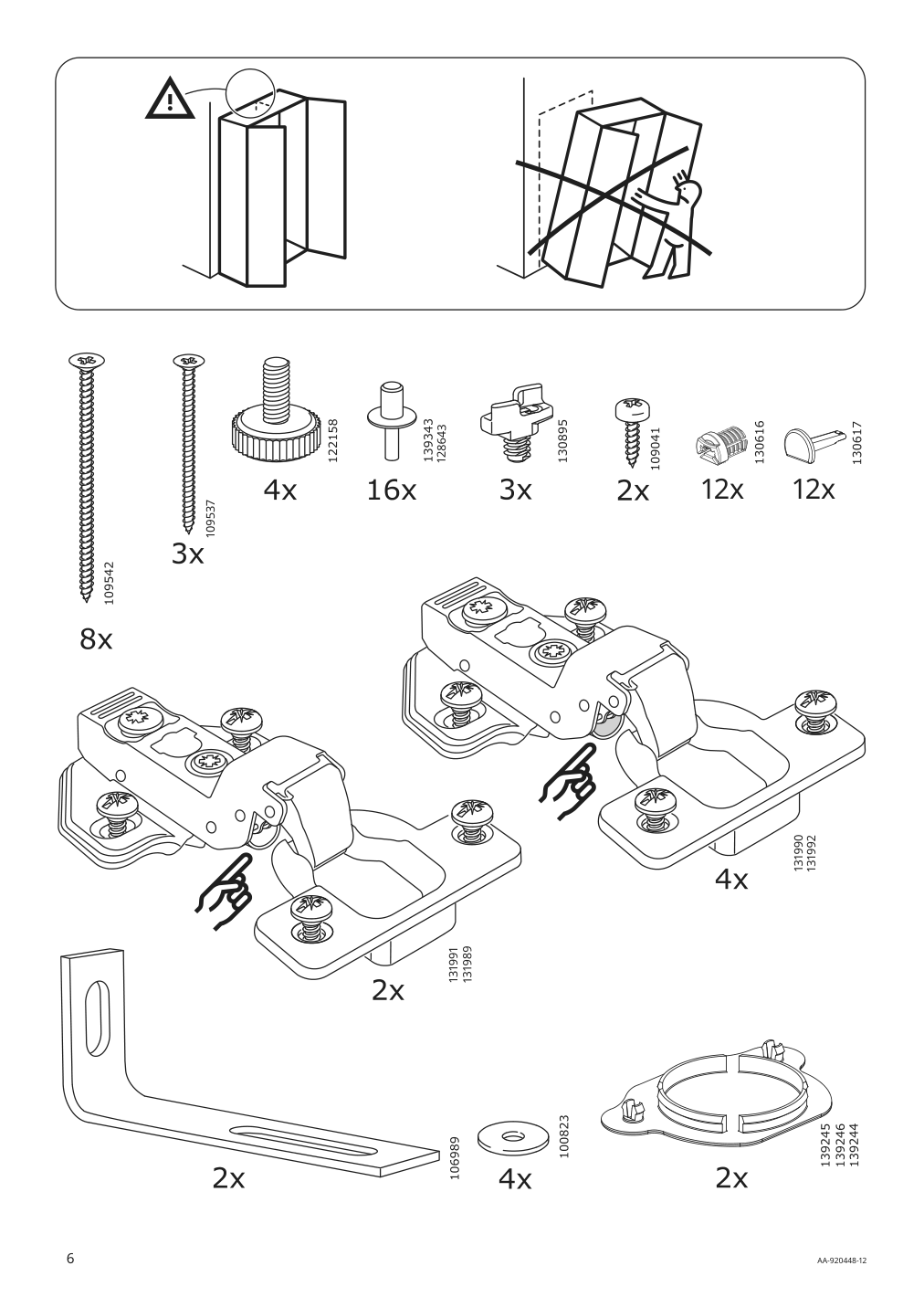 Assembly instructions for IKEA Regissoer glass door cabinet brown | Page 6 - IKEA REGISSÖR glass-door cabinet 503.420.77