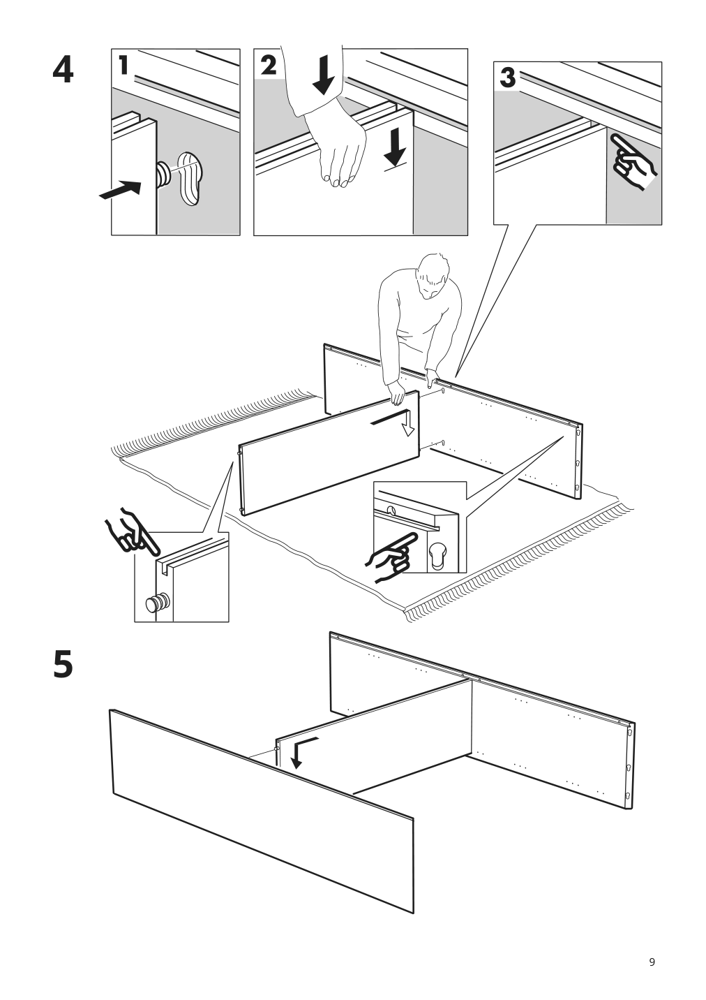 Assembly instructions for IKEA Regissoer glass door cabinet brown | Page 9 - IKEA REGISSÖR glass-door cabinet 503.420.77