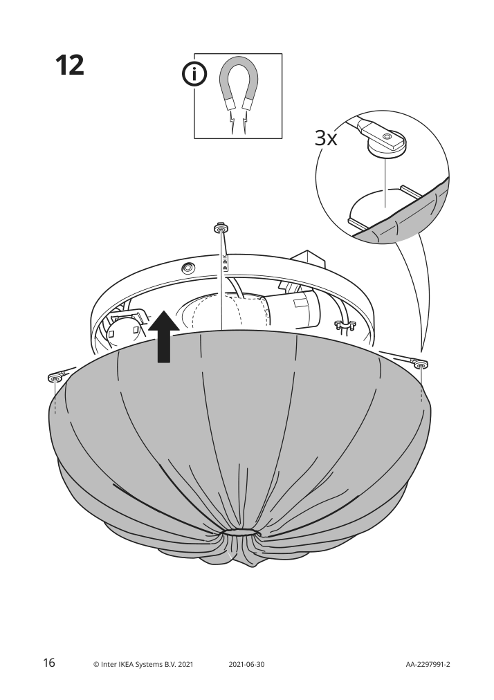 Assembly instructions for IKEA Regnskur ceiling lamp white | Page 16 - IKEA REGNSKUR ceiling lamp 105.204.15