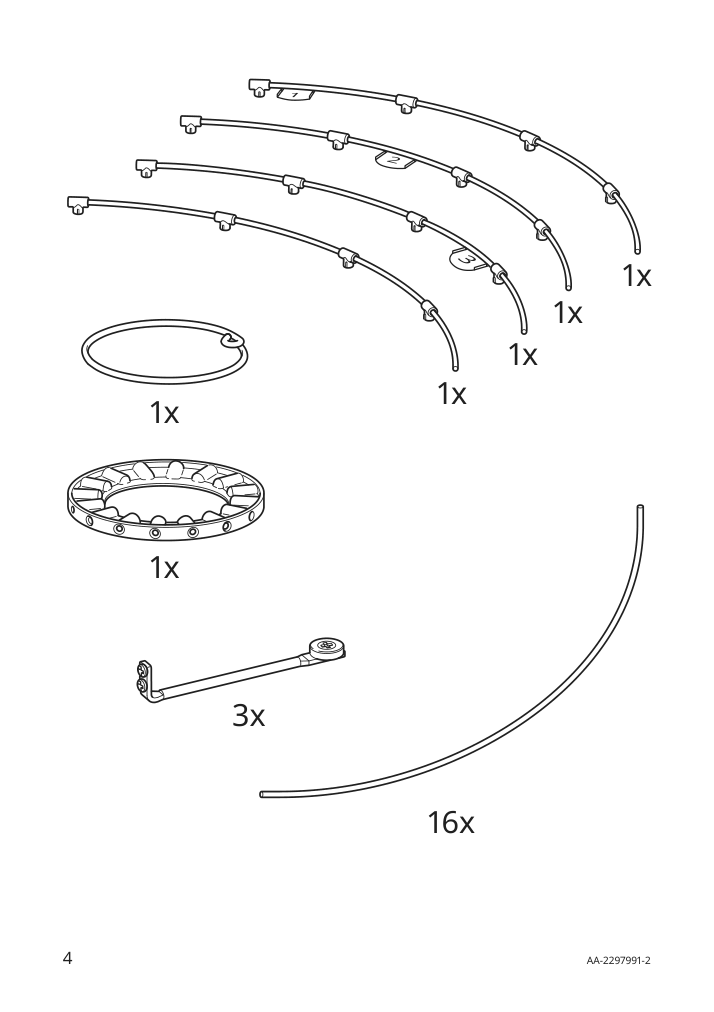Assembly instructions for IKEA Regnskur ceiling lamp white | Page 4 - IKEA REGNSKUR ceiling lamp 105.204.15