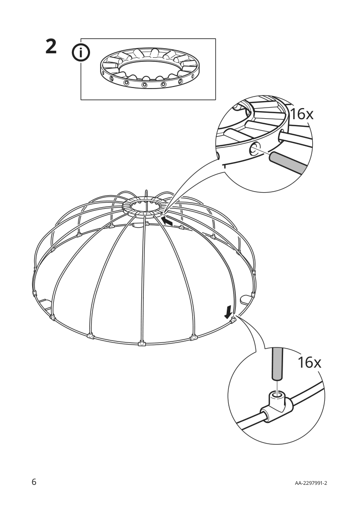 Assembly instructions for IKEA Regnskur ceiling lamp white | Page 6 - IKEA REGNSKUR ceiling lamp 105.204.15