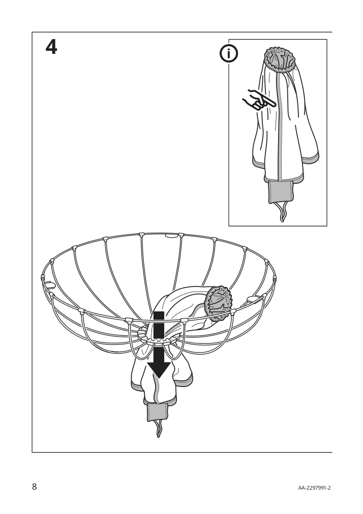 Assembly instructions for IKEA Regnskur ceiling lamp white | Page 8 - IKEA REGNSKUR ceiling lamp 105.204.15