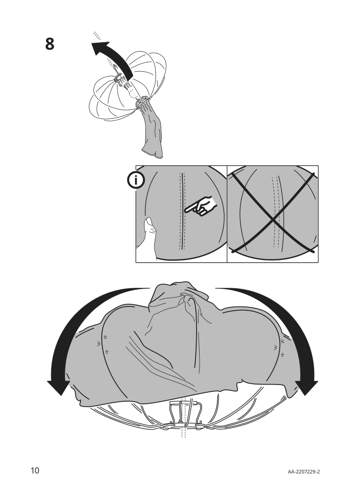 Assembly instructions for IKEA Regnskur pendant lamp shade oval pink | Page 10 - IKEA REGNSKUR pendant lamp shade 504.826.33