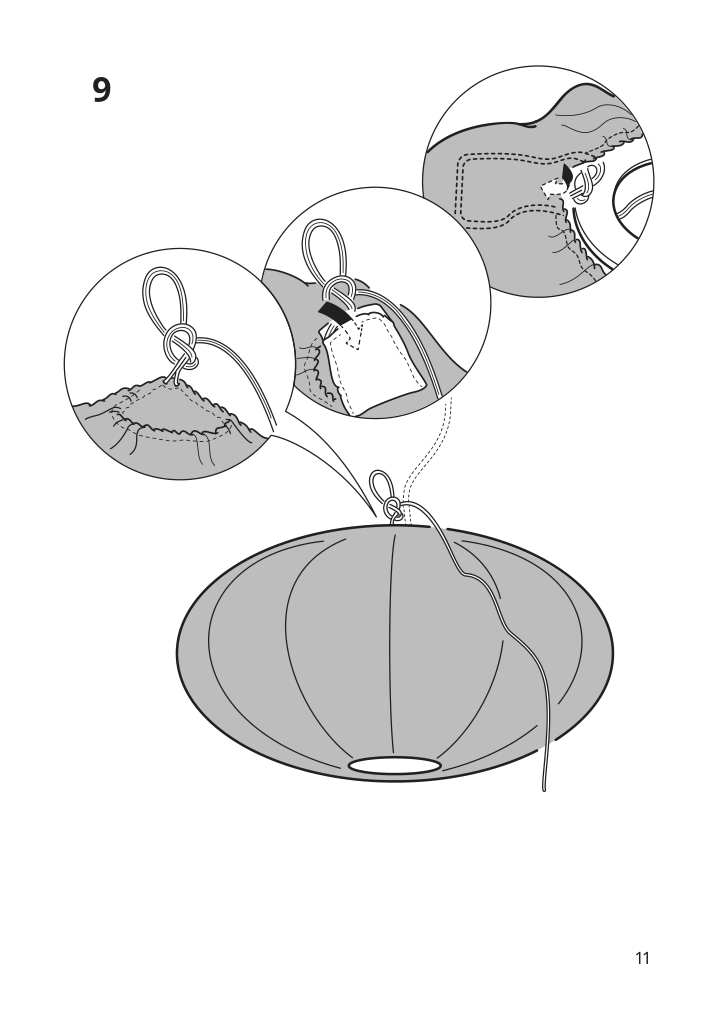 Assembly instructions for IKEA Regnskur pendant lamp shade oval pink | Page 11 - IKEA REGNSKUR pendant lamp shade 504.826.33