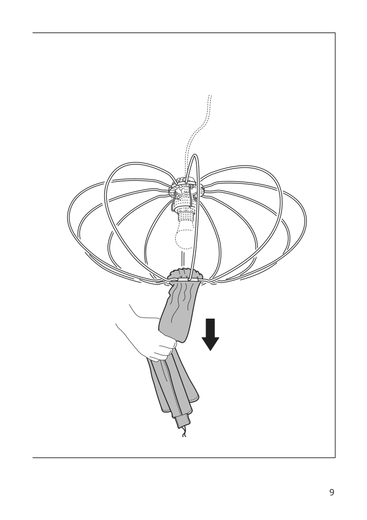 Assembly instructions for IKEA Regnskur pendant lamp shade oval pink | Page 9 - IKEA REGNSKUR pendant lamp shade 504.826.33