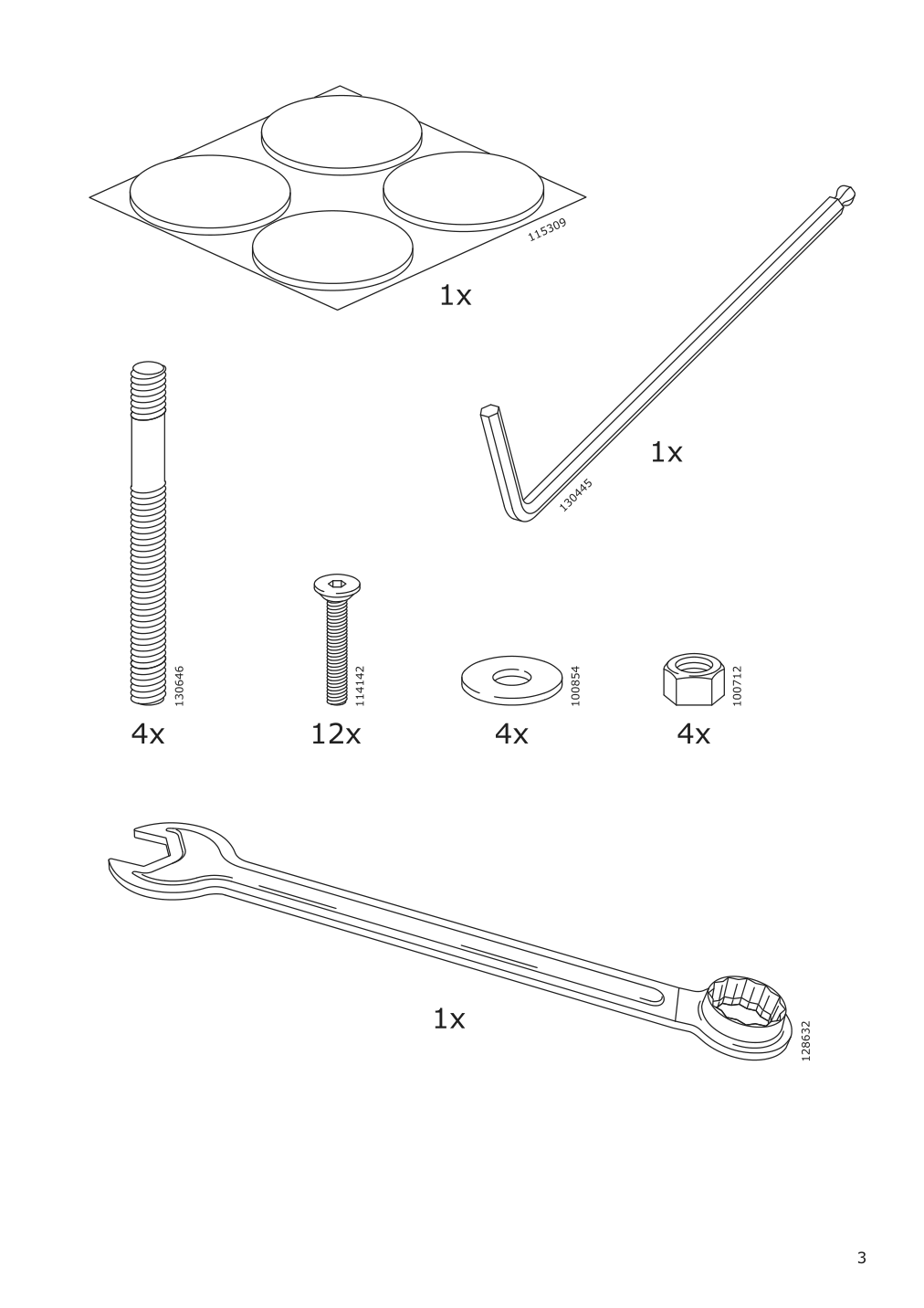 Assembly instructions for IKEA Remsta armchair djuparp dark green blue | Page 3 - IKEA REMSTA armchair 004.849.55