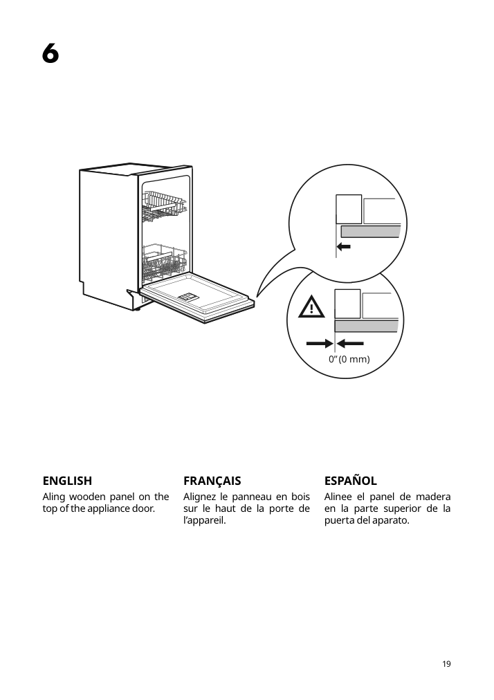 Assembly instructions for IKEA Rengjord built in dishwasher panel ready | Page 19 - IKEA RENGJORD built-in dishwasher 905.045.72