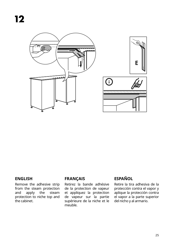 Assembly instructions for IKEA Rengjord built in dishwasher panel ready | Page 25 - IKEA RENGJORD built-in dishwasher 905.045.72