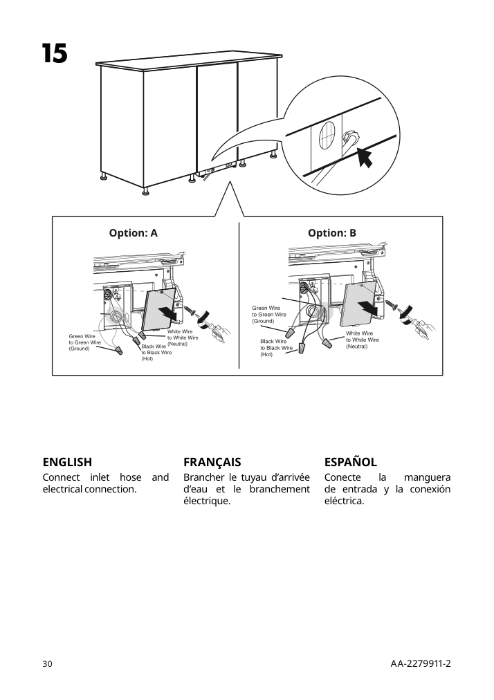 Assembly instructions for IKEA Rengjord built in dishwasher panel ready | Page 30 - IKEA RENGJORD built-in dishwasher 905.045.72