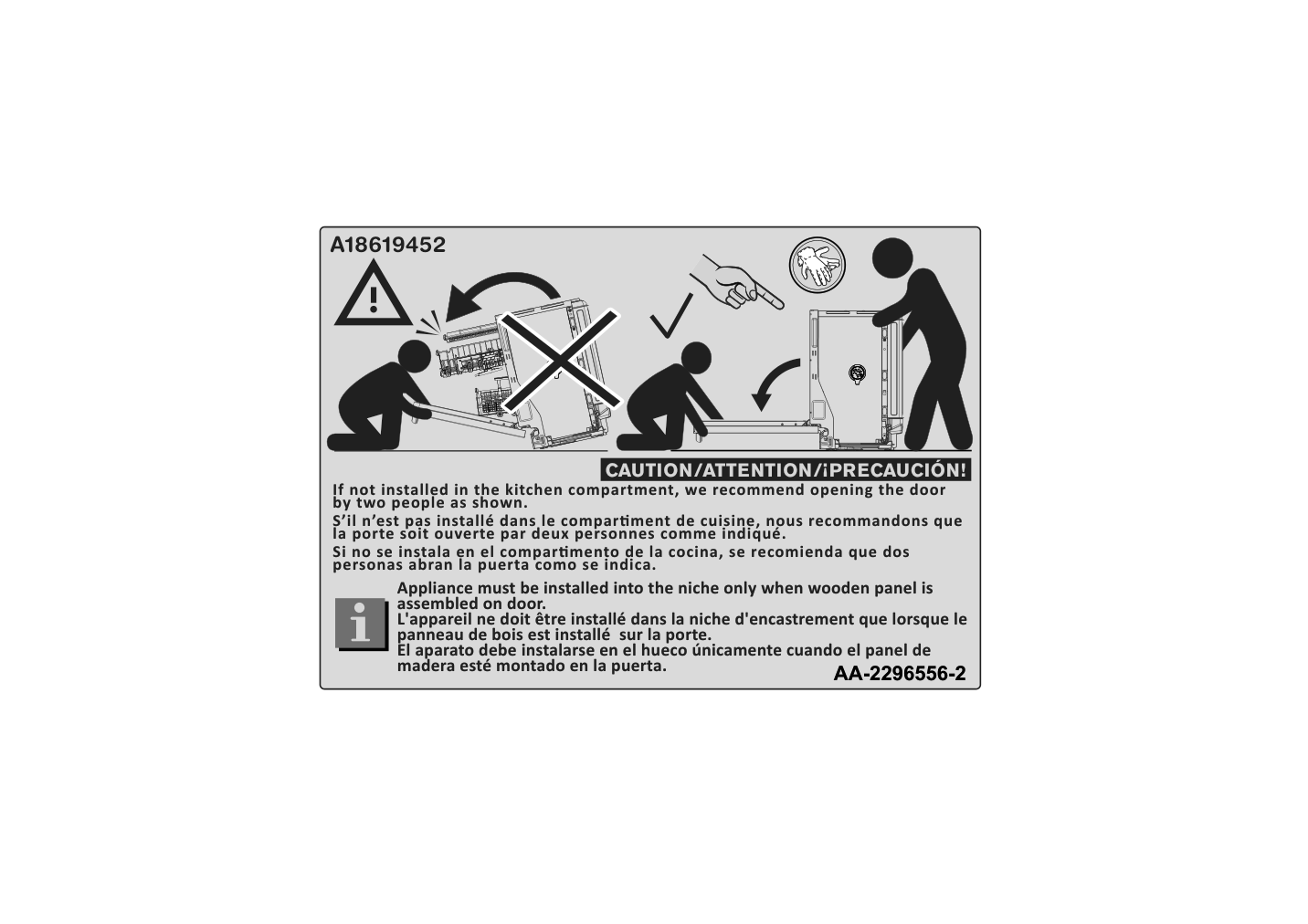 Assembly instructions for IKEA Rengjord built in dishwasher panel ready | Page 1 - IKEA RENGJORD built-in dishwasher 905.045.72