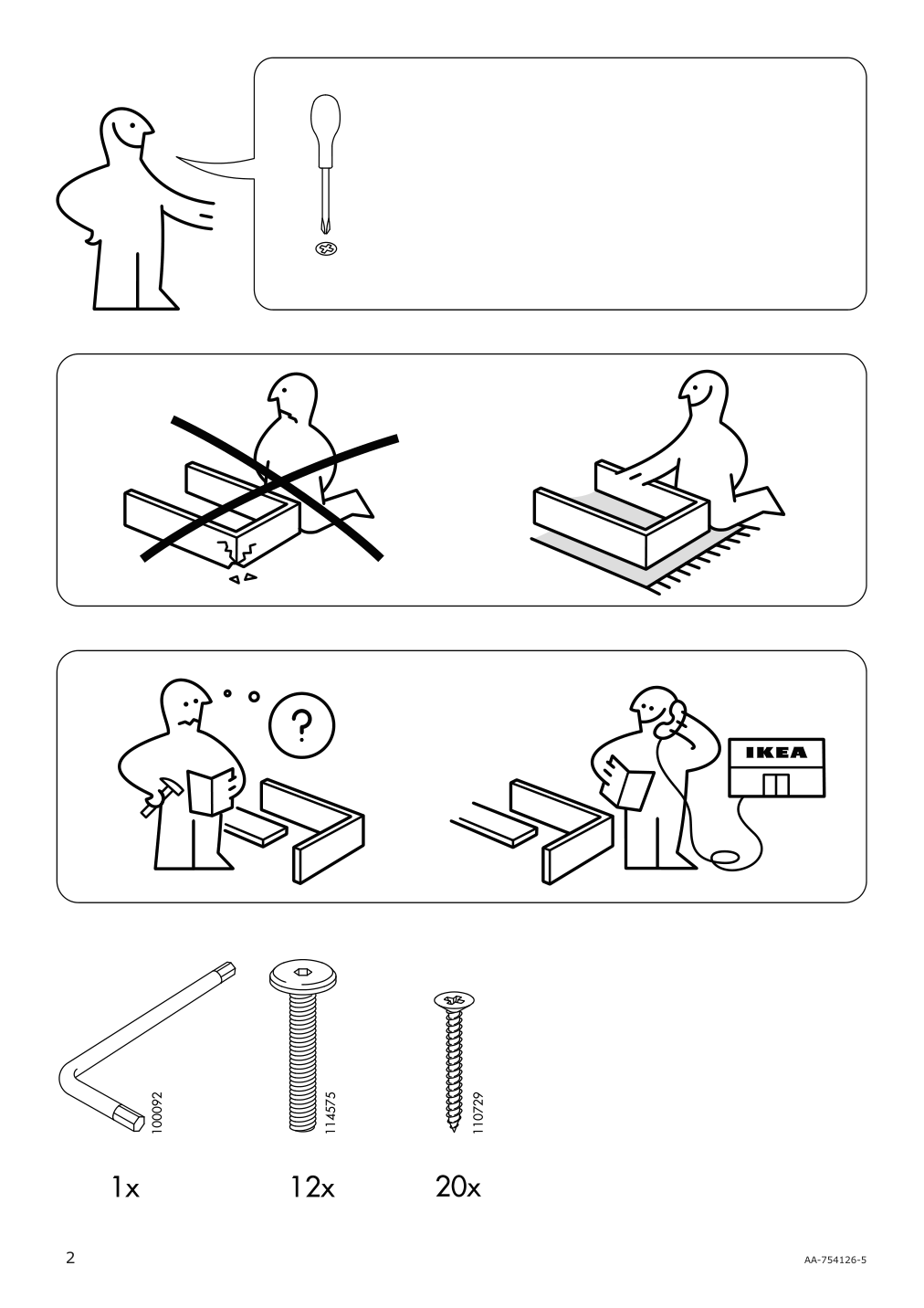 Assembly instructions for IKEA Resoe childrens picnic table light brown stained | Page 2 - IKEA RESÖ children's picnic table 702.283.25