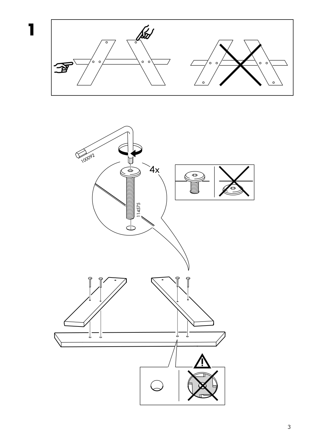 Assembly instructions for IKEA Resoe childrens picnic table light brown stained | Page 3 - IKEA RESÖ children's picnic table 702.283.25