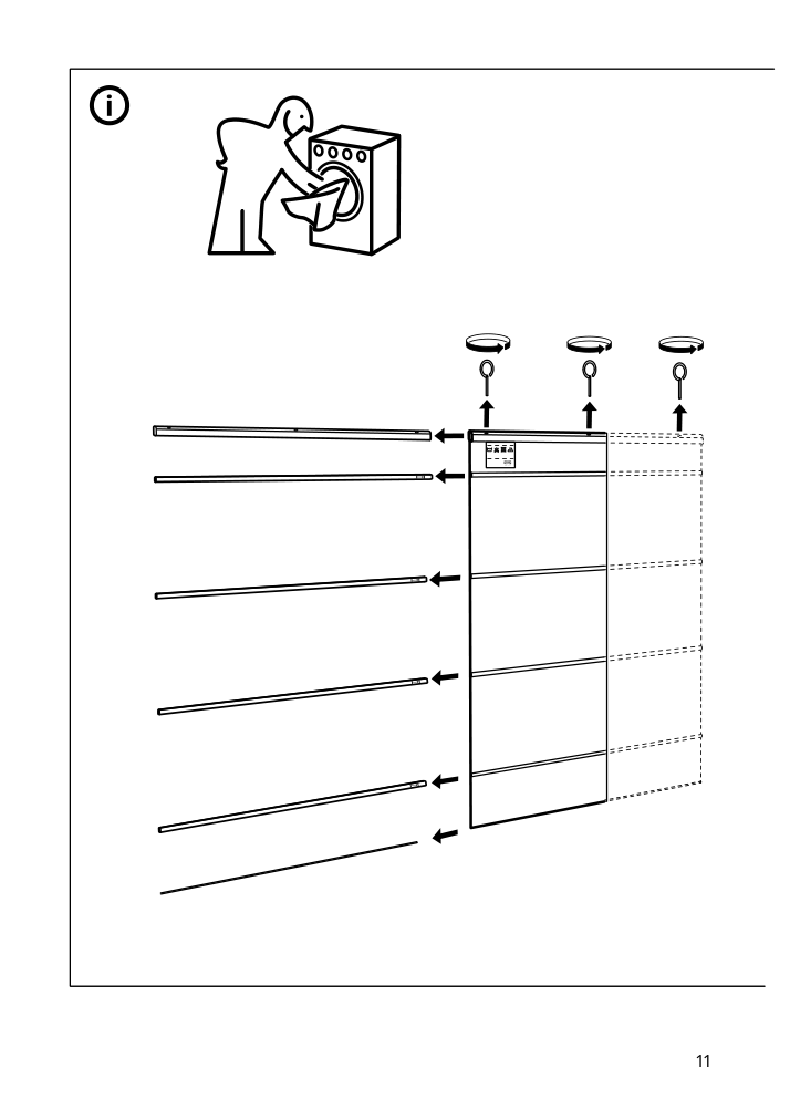 Assembly instructions for IKEA Ringblomma roman blind white green stripe | Page 11 - IKEA RINGBLOMMA Roman blind 104.910.69