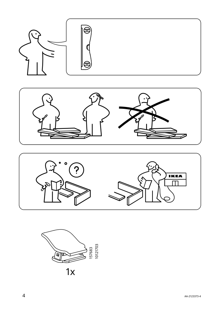 Assembly instructions for IKEA Ringblomma roman blind white green stripe | Page 4 - IKEA RINGBLOMMA Roman blind 104.910.69