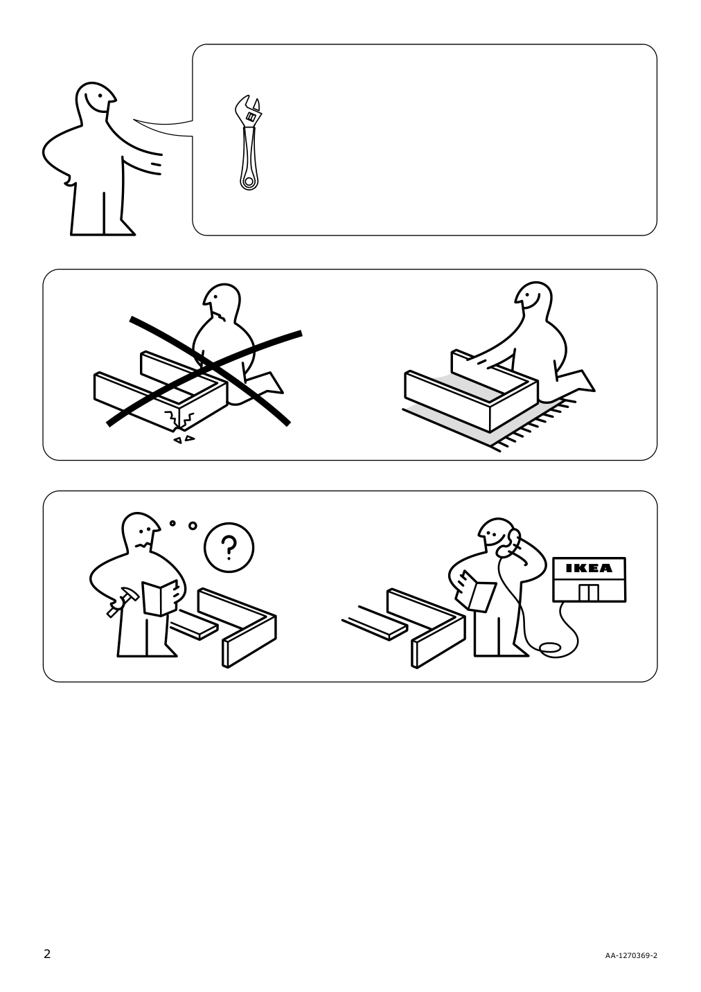 Assembly instructions for IKEA Risatorp utility cart white | Page 2 - IKEA RISATORP utility cart 202.816.31