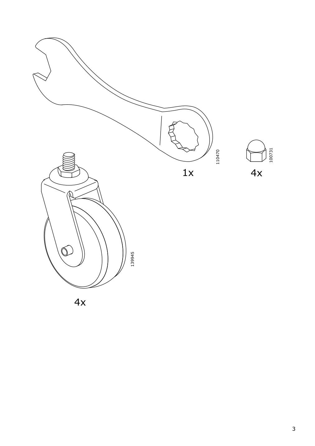 Assembly instructions for IKEA Risatorp utility cart white | Page 3 - IKEA RISATORP utility cart 202.816.31