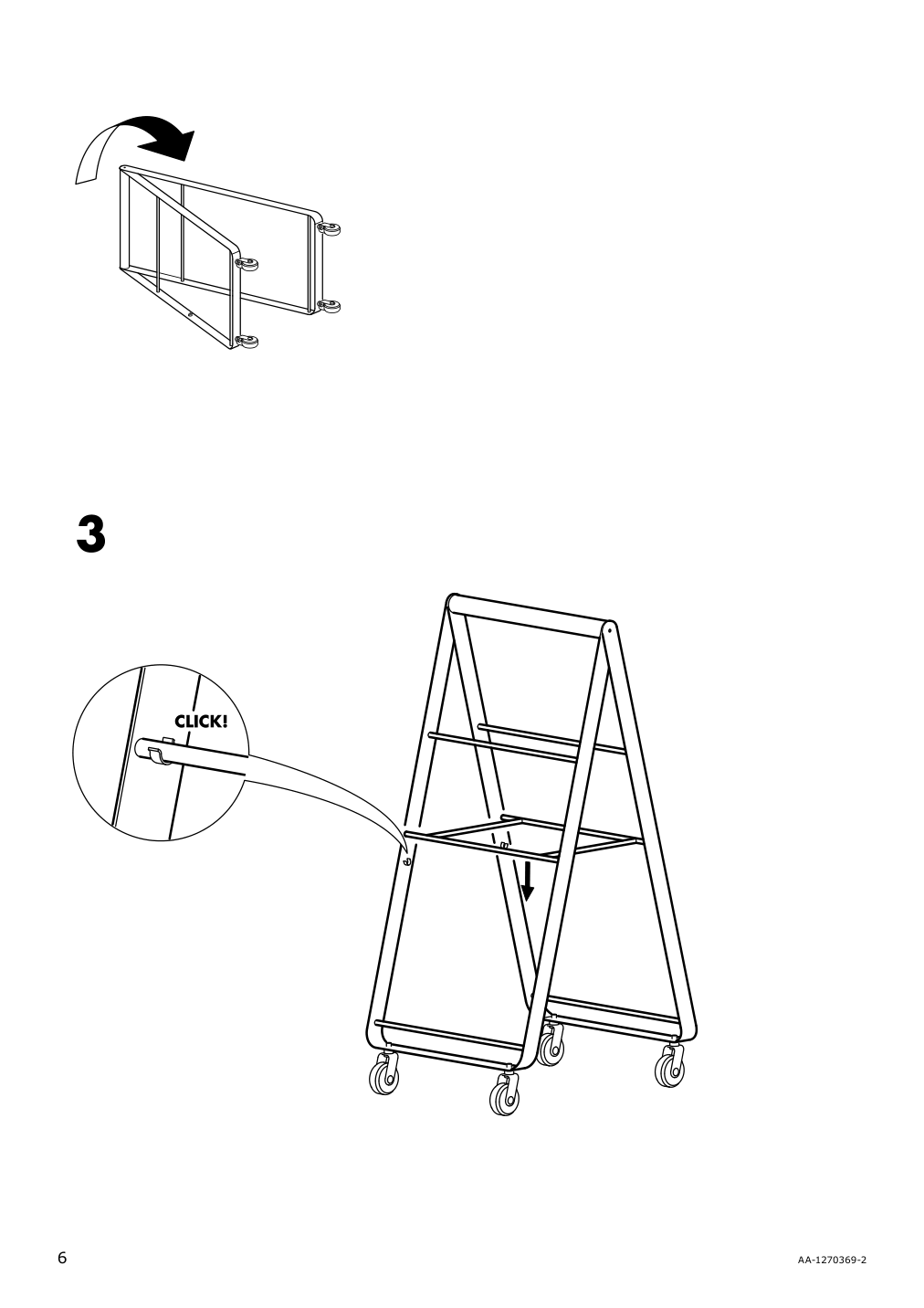 Assembly instructions for IKEA Risatorp utility cart white | Page 6 - IKEA RISATORP utility cart 202.816.31