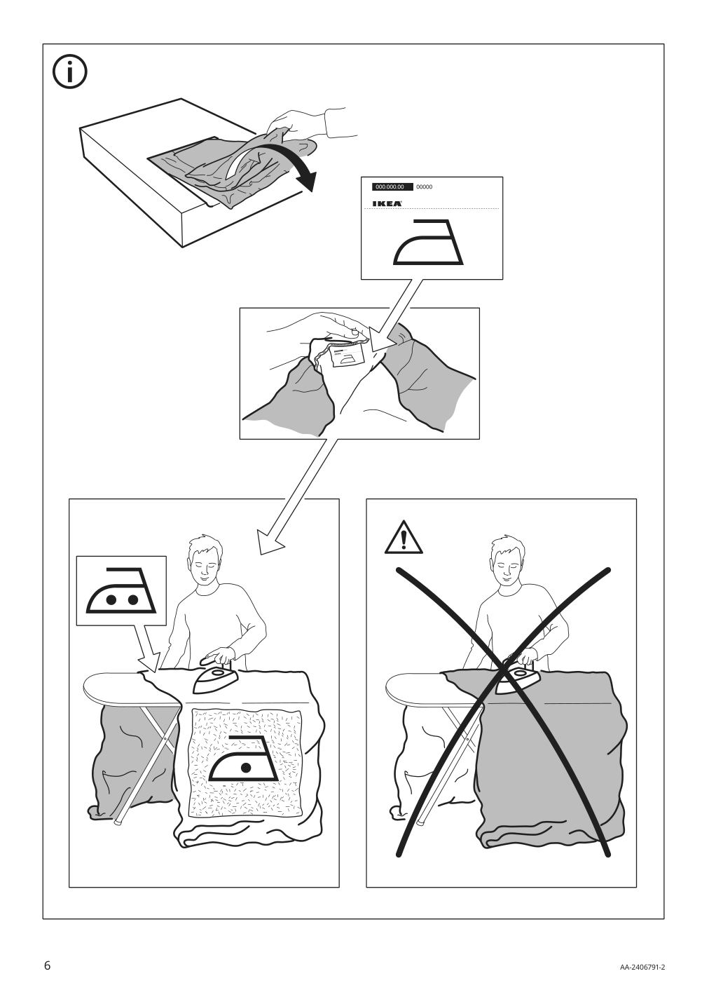 Assembly instructions for IKEA Rocksjoen armchair frame | Page 6 - IKEA ROCKSJÖN armchair with ottoman 095.146.89